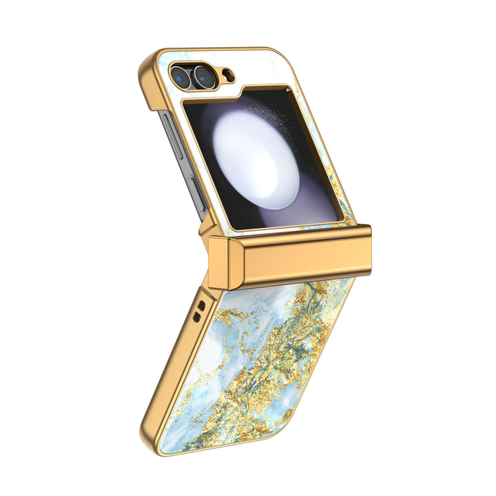 " Gilt Porcelain White " | Samsung Electroplated Glass Case