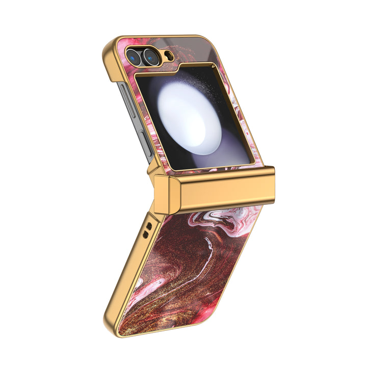 " Gilt Red " | Samsung Electroplated Glass Case