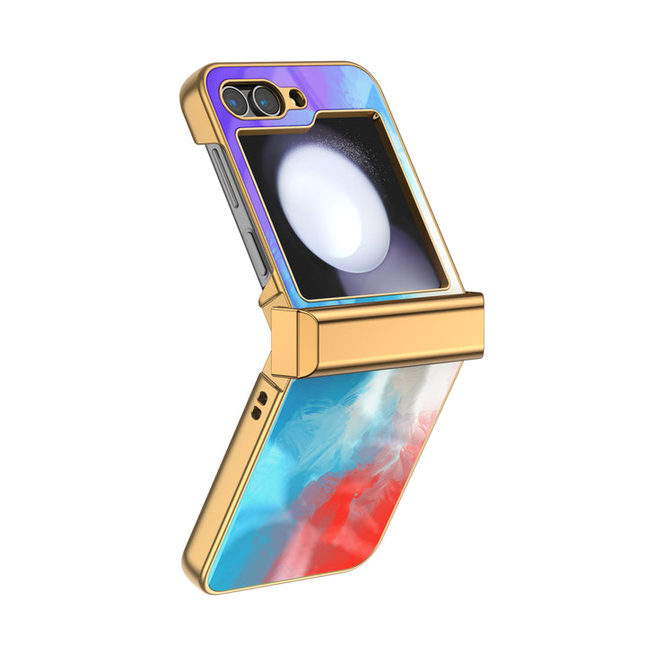 " lndigo Color " | Samsung Electroplated Glass Case