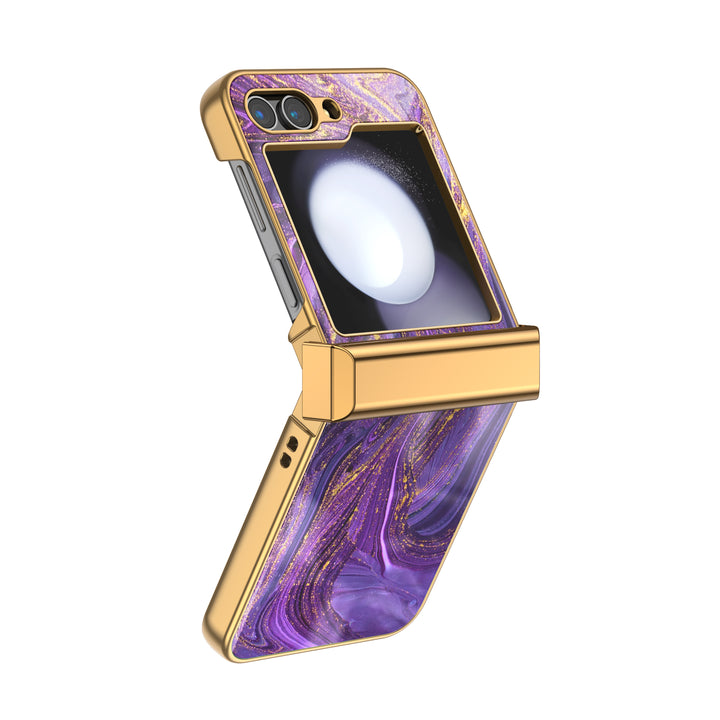 " Gilded Purple Sand " | Samsung Electroplated Glass Case