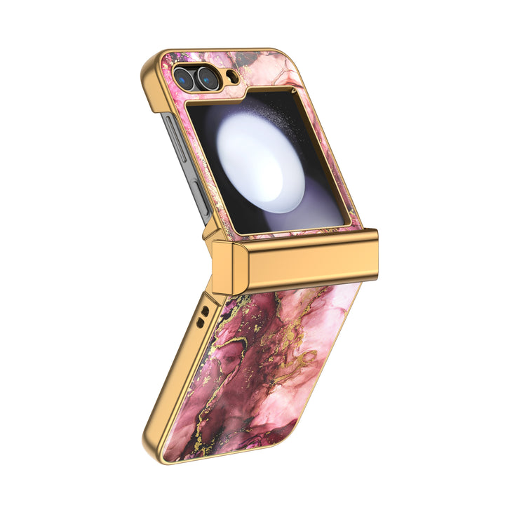 " Broken Gold Purple " | Samsung Electroplated Glass Case