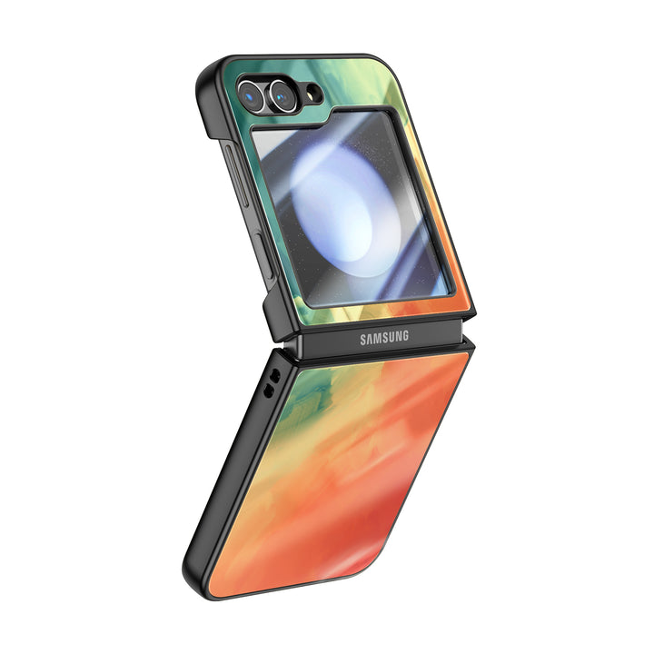 " Green Orange " | Samsung Electroplated Glass Case