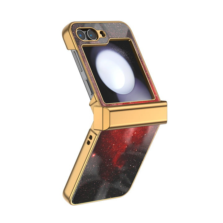 " Starry Night-Red Devils " | Samsung Electroplated Glass Case