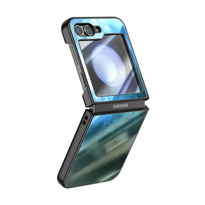 " Blue Black " | Samsung Electroplated Glass Case