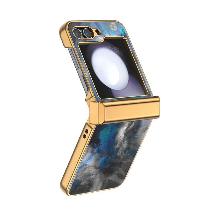 " Nebula-Blue " | Samsung Electroplated Glass Case