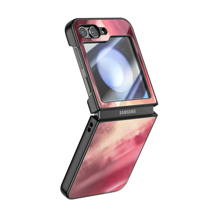 " Berry Red " | Samsung Electroplated Glass Case