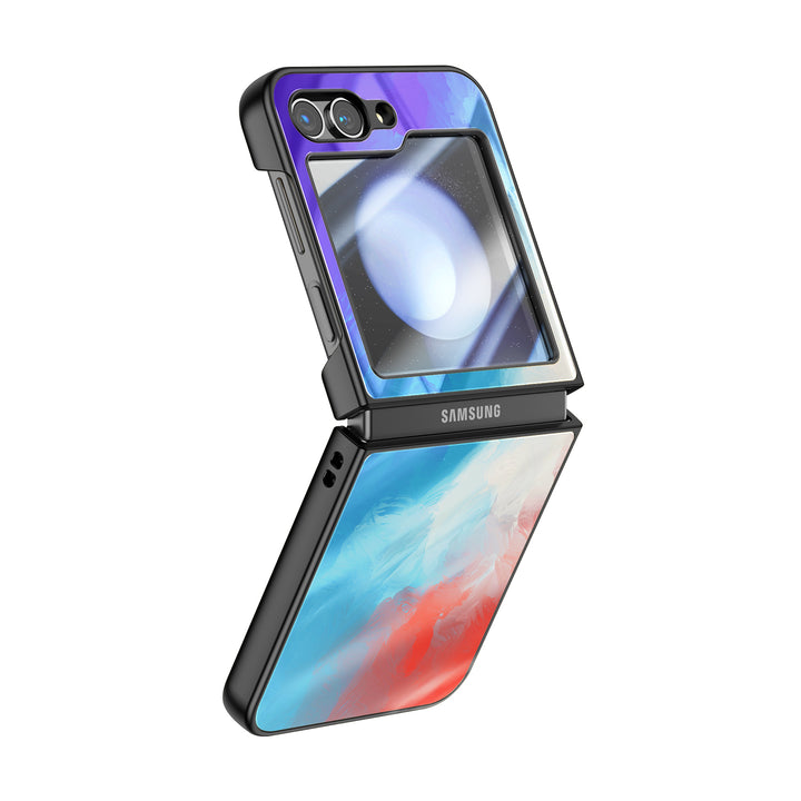 " lndigo Color " | Samsung Electroplated Glass Case