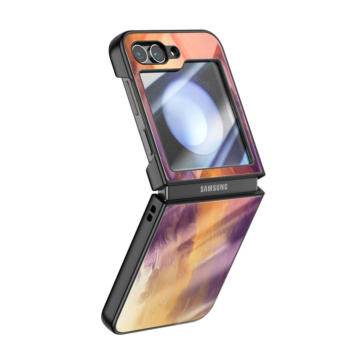 " Orange Purple " | Samsung Electroplated Glass Case