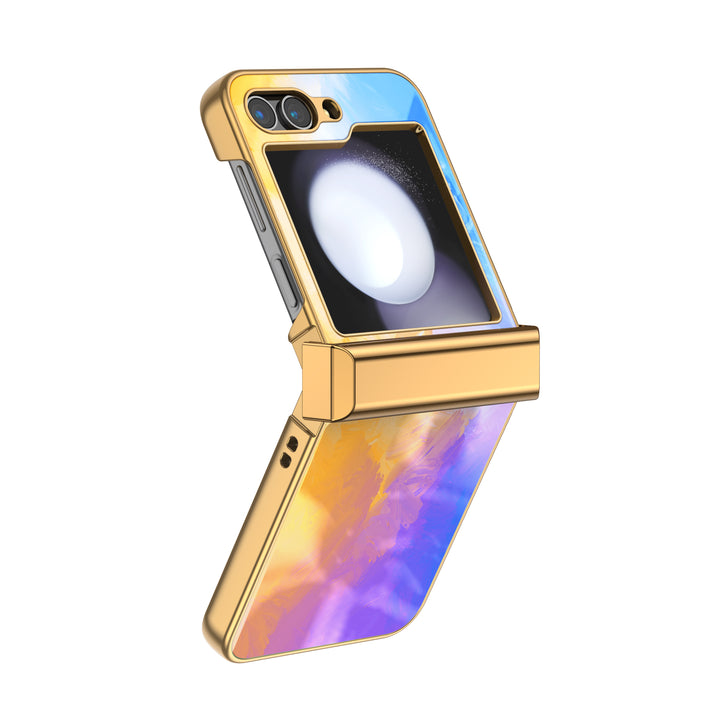 " Lilac Yellow " | Samsung Electroplated Glass Case