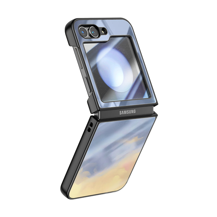 " Sea fog Blue " | Samsung Electroplated Glass Case