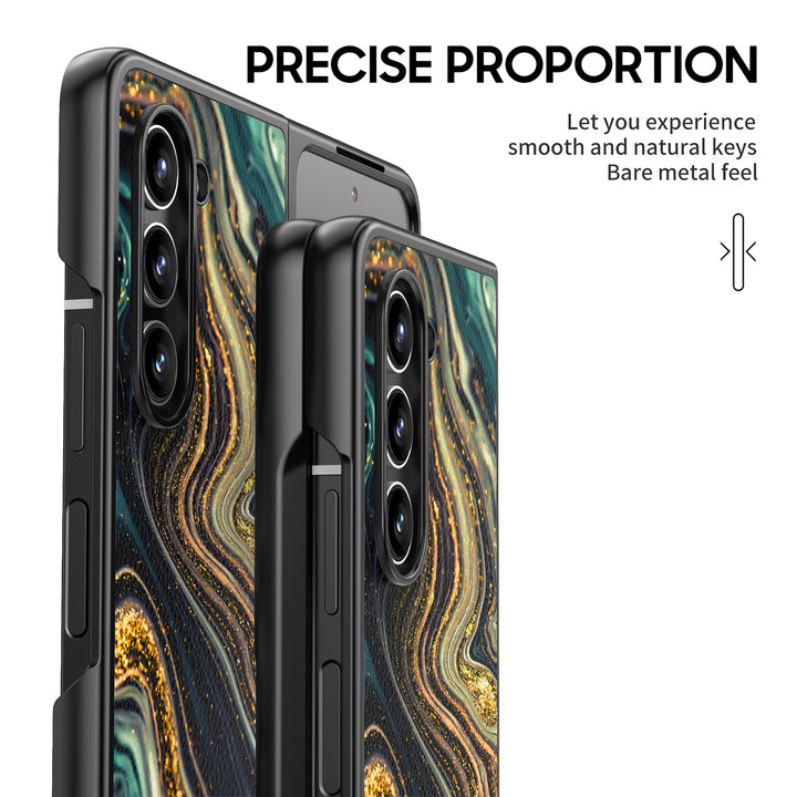 " Gilt Agate " | Samsung Tempered Glass Case