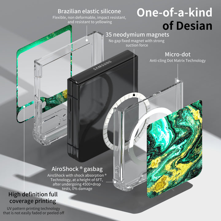 " Green Ocean " | Samsung Electroplated Glass Case