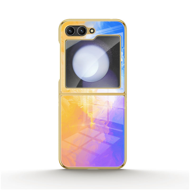 " Lilac Yellow " | Samsung Electroplated Glass Case