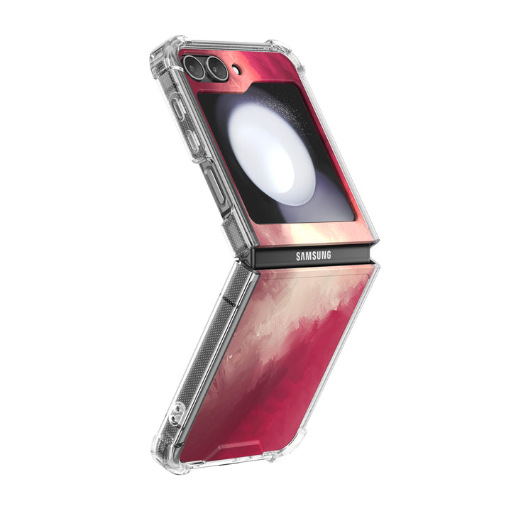 " Berry Red " | Samsung Electroplated Glass Case