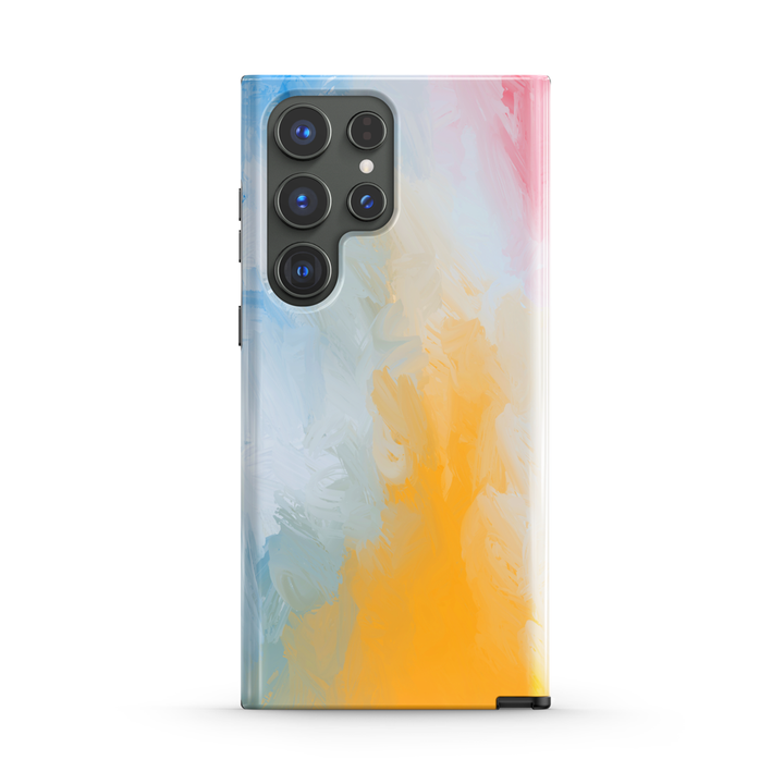 Samsung Watercolor  Series | " Pebble Color " Tempered Glass Phone Case