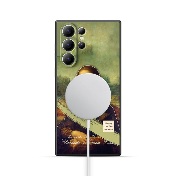 Samsung Oil Painting Series |  " Mona Lisa "  Tempered Glass Phone Case