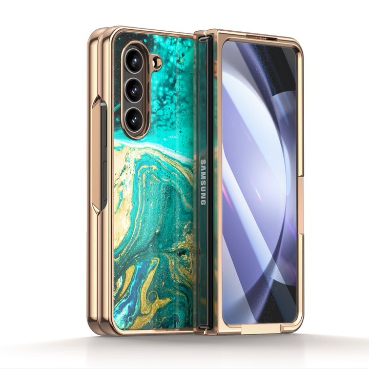 " Green Tears on the Beach " | Samsung Tempered Glass Case