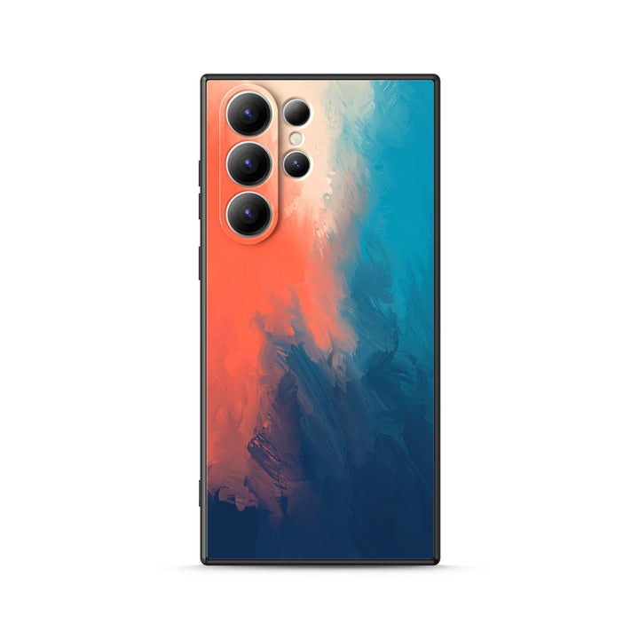 " Blue Orange " | Samsung Liquid Silicone Case