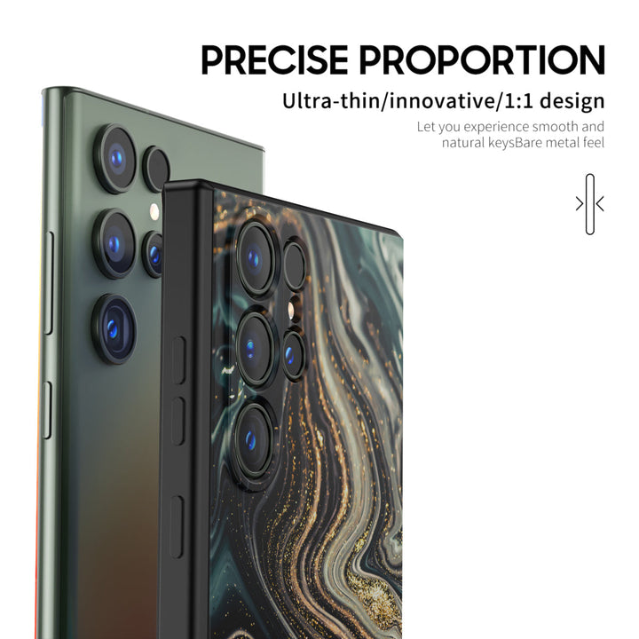 Samsung Gilt Series | " Deep Sea " Tempered Glass Phone Case