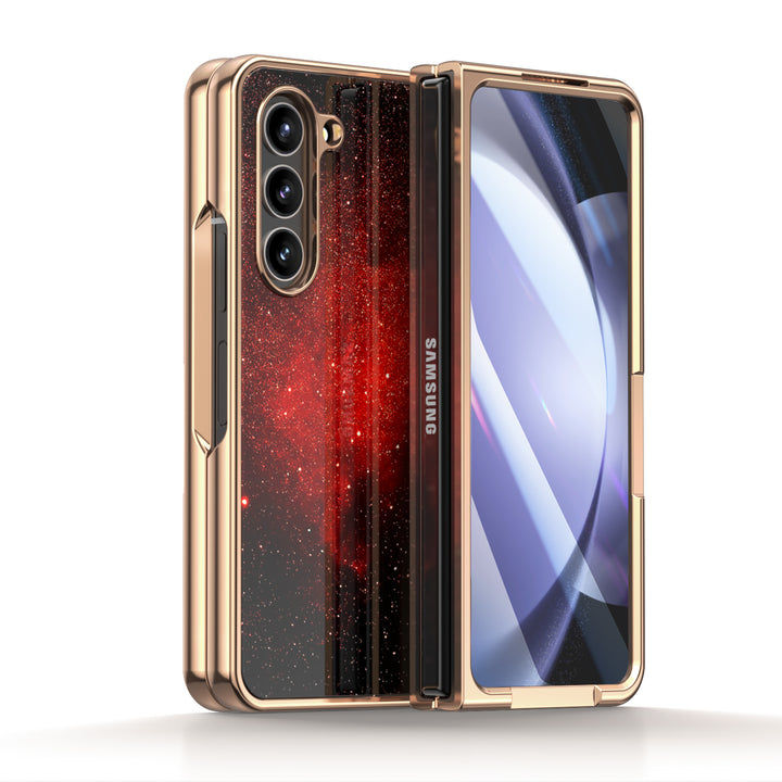 " Starry Night-Red Devils " | Samsung Tempered Glass Case