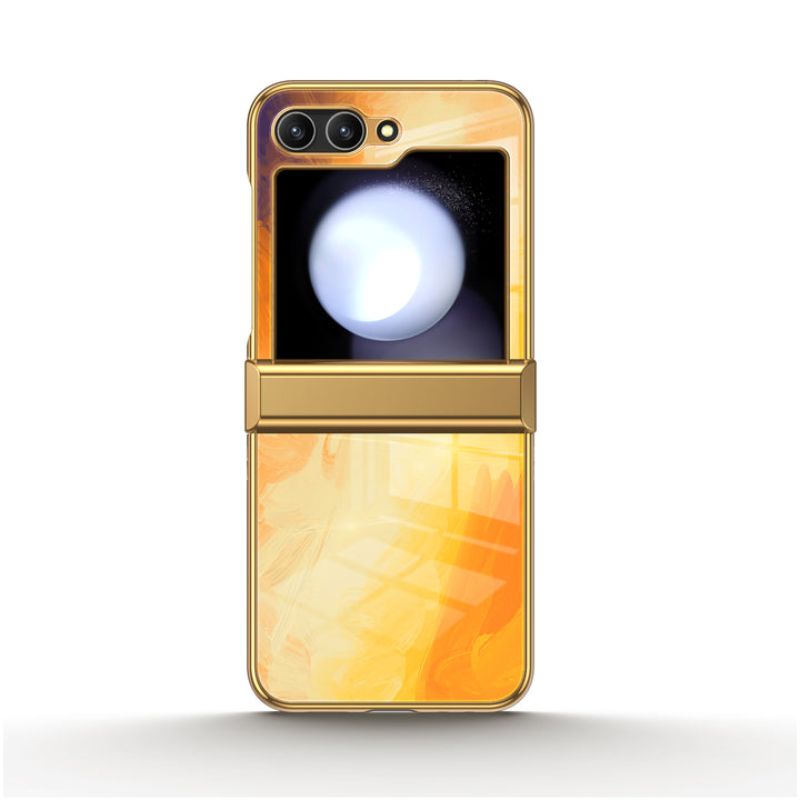 " Smoked Orange " | Samsung Electroplated Glass Case