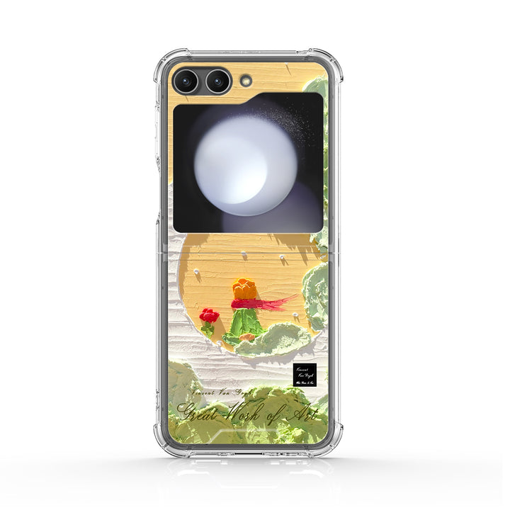 " The Little Prince-Milky Moon " | Samsung Electroplated Glass Case