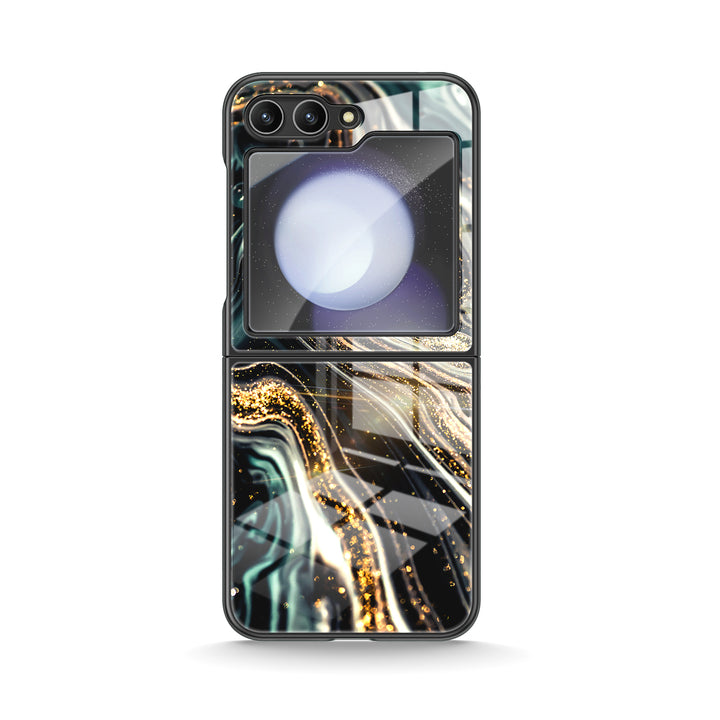 " Black Starry Night " | Samsung Electroplated Glass Case