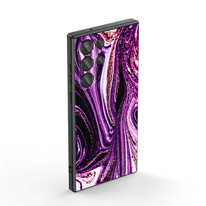 Samsung Gilt Series | " Gilt Dream Purple " Tempered Glass Phone Case