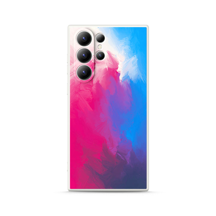 Samsung Watercolor  Series | " Sundae Colors " Tempered Glass Phone Case