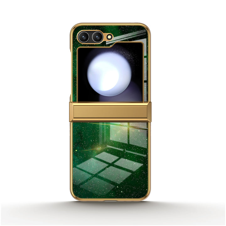 " Green Night " | Samsung Electroplated Glass Case