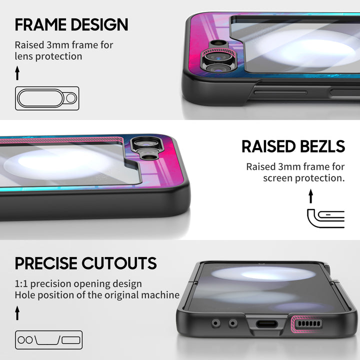 " Purple Yellow " | Samsung Electroplated Glass Case