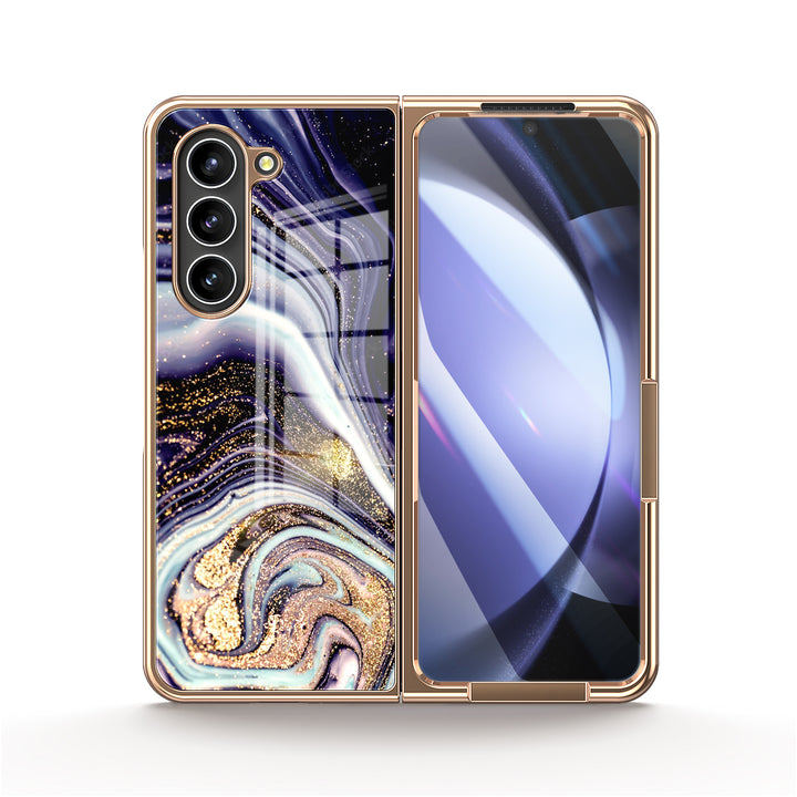 " Gilt Agate " | Samsung Tempered Glass Case