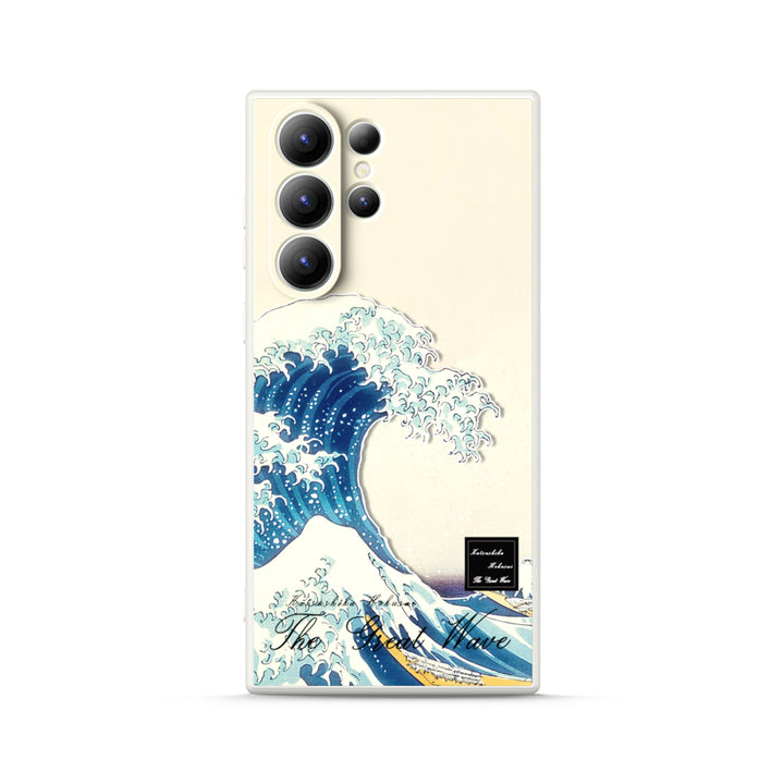 Samsung Oil Painting Series |  " The Great wave "  Tempered Glass Phone Case