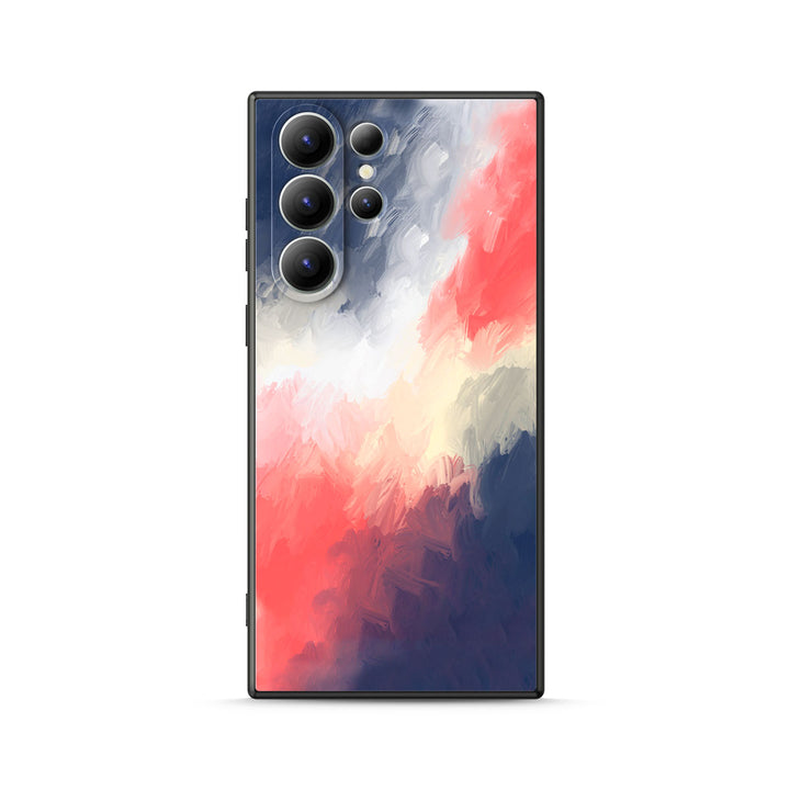 " Blue Red " | Samsung Liquid Silicone Case