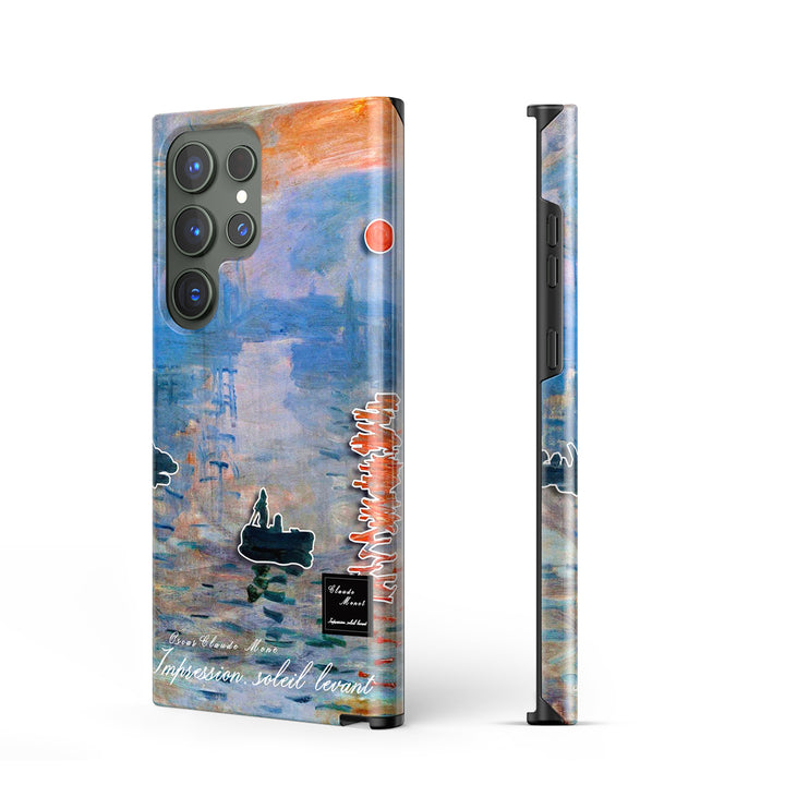 Samsung Oil Painting Series |  " lmpression Sunrise " Tempered Glass Phone Case