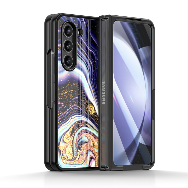 " Gilt Agate " | Samsung Tempered Glass Case