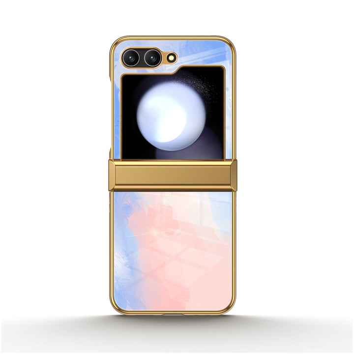 " Lavender Pink " | Samsung Electroplated Glass Case