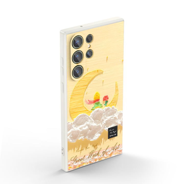 Samsung Oil Painting Series |  " The Little Prince-Mango Moon " Liquid Silicone Phone Case