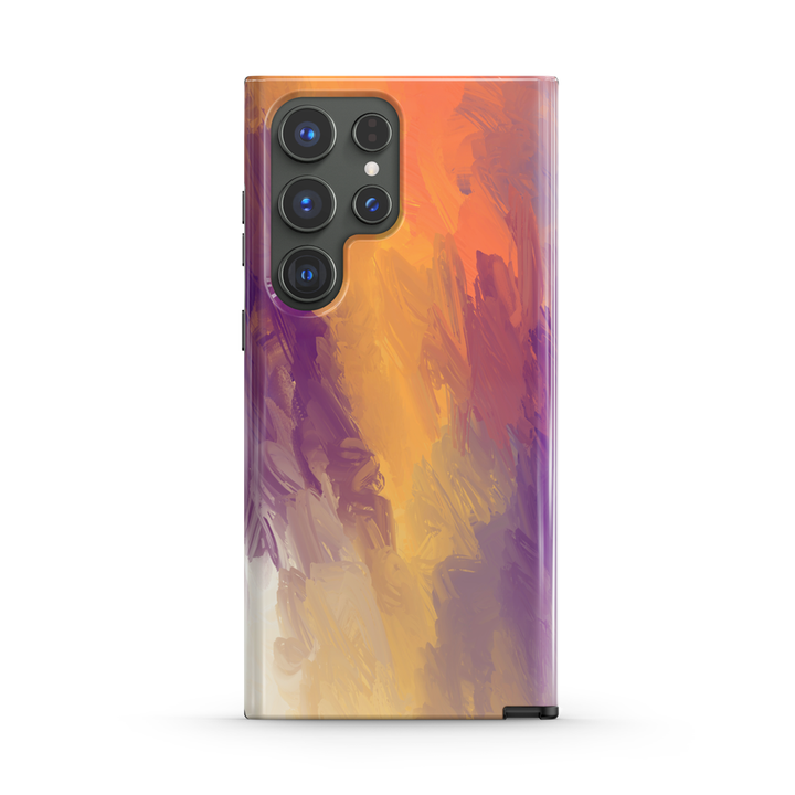 " Orange Purple " | Samsung Liquid Silicone Case