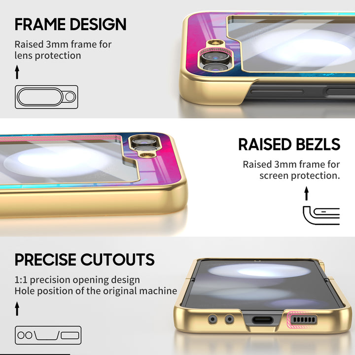 " Purple Gold " | Samsung Electroplated Glass Case