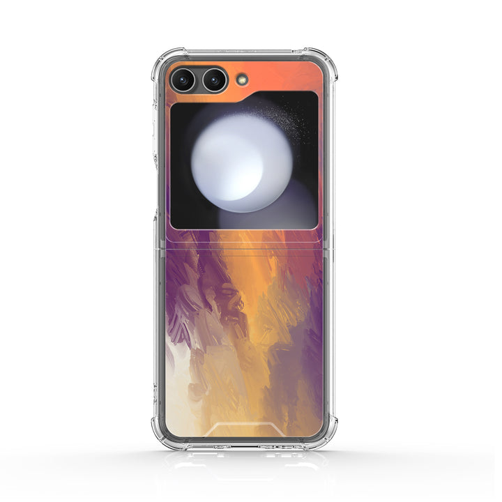 " Orange Purple " | Samsung Electroplated Glass Case