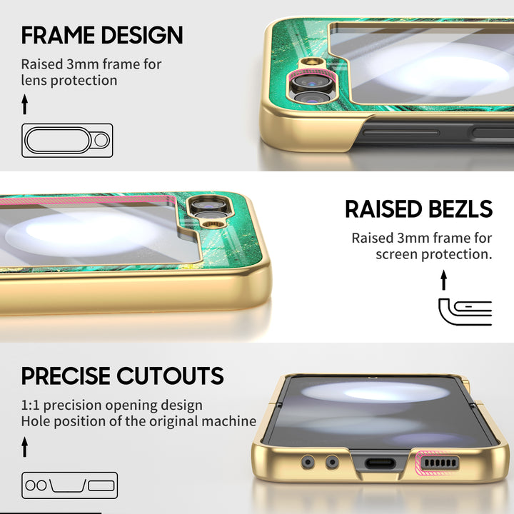 " Gilt Agate " | Samsung Electroplated Glass Case