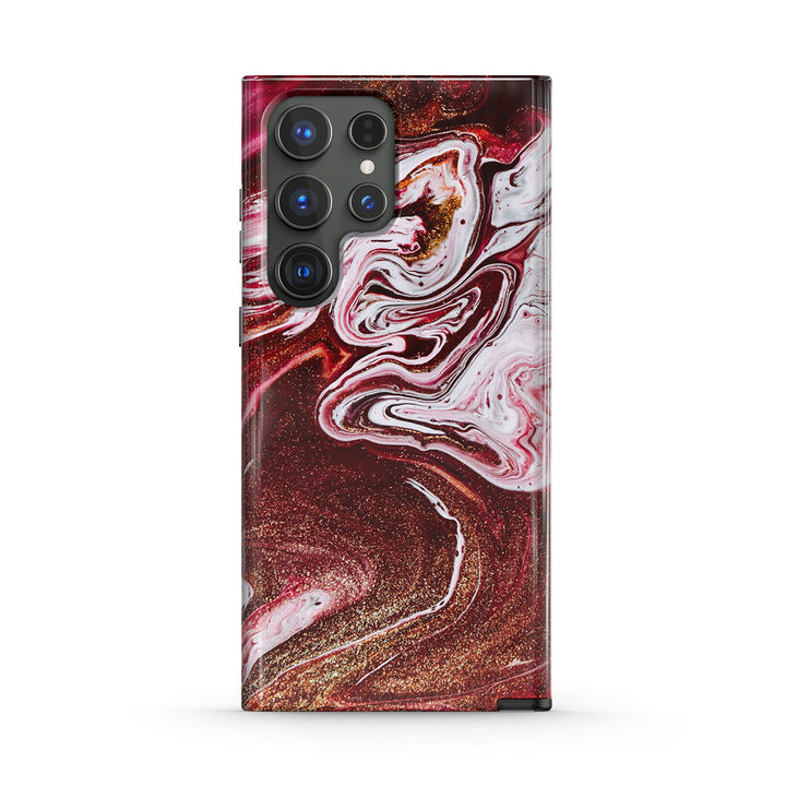 Samsung Gilt Series | " Gilt Red " Liquid Silicone Phone Case