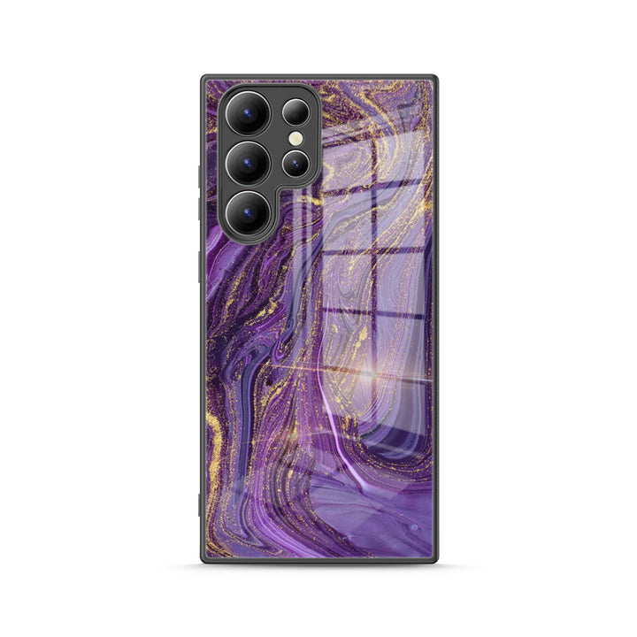 Samsung Gilt Series | " Gilded Purple Sand " Liquid Silicone Phone Case