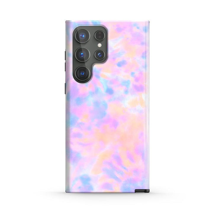 Samsung Tie Dye Series | " Purple Mirror " Tempered Glass Phone Case