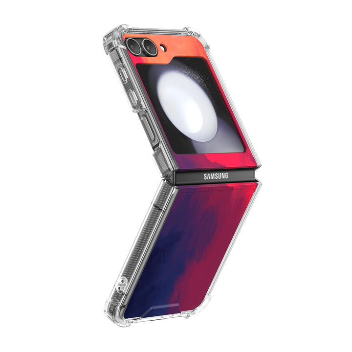 " Fiery Red " | Samsung Electroplated Glass Case