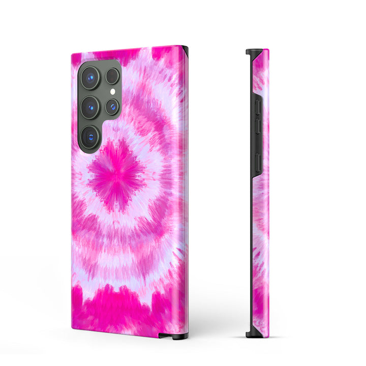 Samsung Tie Dye Series | " Pink Buds " Liquid Silicone Phone Case