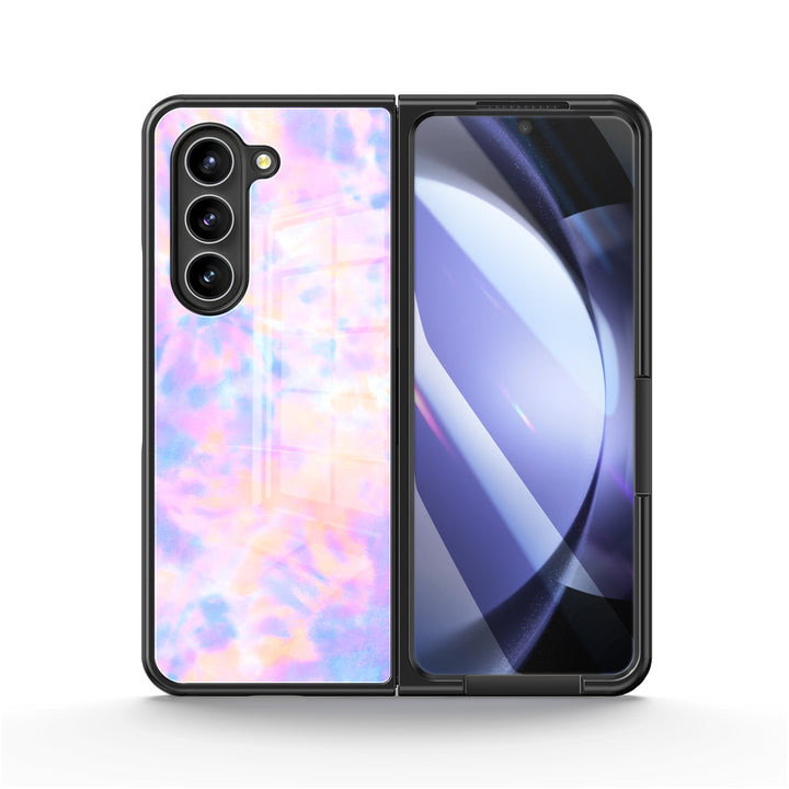 " Purple Mirror " | Samsung Tempered Glass Case