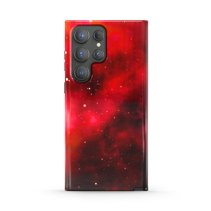 Samsung Galaxy Series | " Starry Sky-Red Alert " Tough Phone Case