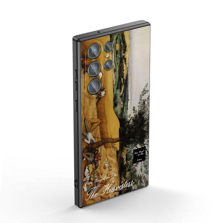 Samsung Oil Painting Series |  " The Harvesters " Tempered Glass Phone Case